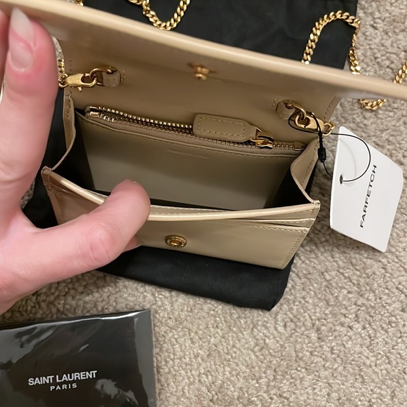 Cream Saint Laurent Mini Bag - Picture 4 of 5